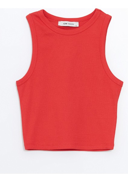 Yeni Sezon Bisiklet Yaka Dokulu Kadın Crop indirimleri