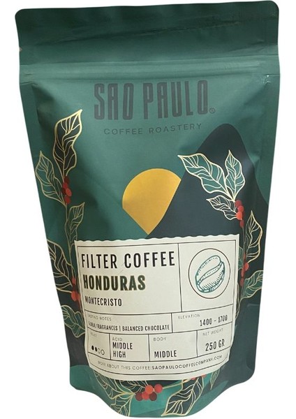 Coffee Sao Paulo Honduras Fılter Coffee 250 Gram