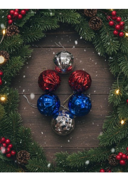 Şık 38'li Yılbaşı Ağaç Süsü Seti, Parlak ve Renkli Dekorasyon modelleri