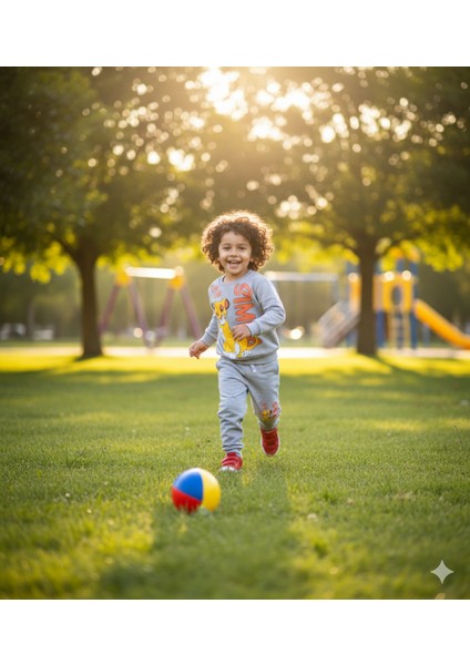 2-5 Yaş Aslan Kral (Simba) Baskılı Çocuk Eşofman Takımı | Mevsimlik