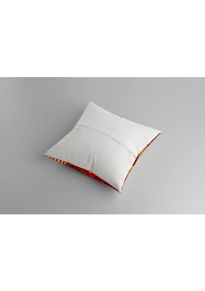 Yılbaşı Temalı Kırmızı Kırlent Kılıfı 43X43, Şık ve Sıcak Hediye Seçeneği fırsatları