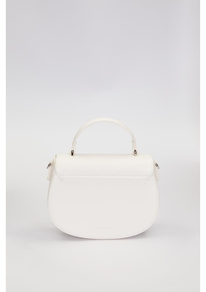 Beyaz Zincir Askı Detaylı El Çantası fırsatları