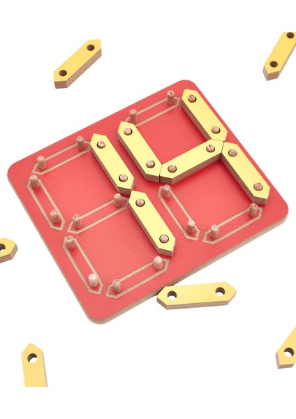 Kırmızı Ahşap Numaratör Eğitici Oyuncak, Çocuklar Için Öğretici ve Eğlenceli modelleri