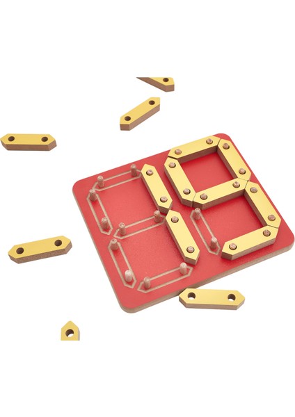 Kırmızı Ahşap Numaratör Eğitici Oyuncak, Çocuklar Için Öğretici ve Eğlenceli fırsatları