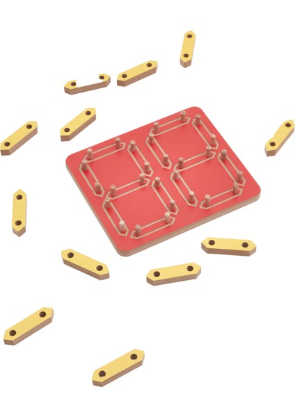 Kırmızı Ahşap Numaratör Eğitici Oyuncak, Çocuklar Için Öğretici ve Eğlenceli