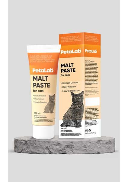 Malt Paste (For Cats) ( Kedi Tüy Yumağı Önlemeyi Destekleyen Macun) 100 Gr.