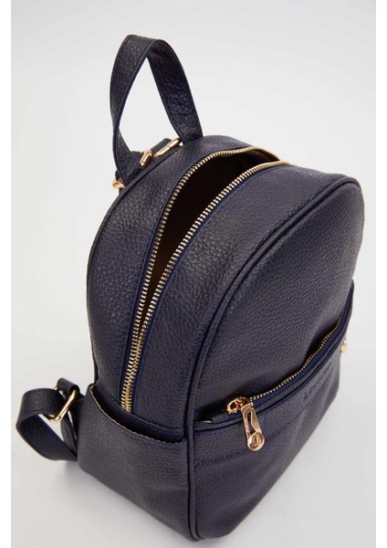 Lacivert Fermuar Gözlü Sırt Çantası modelleri