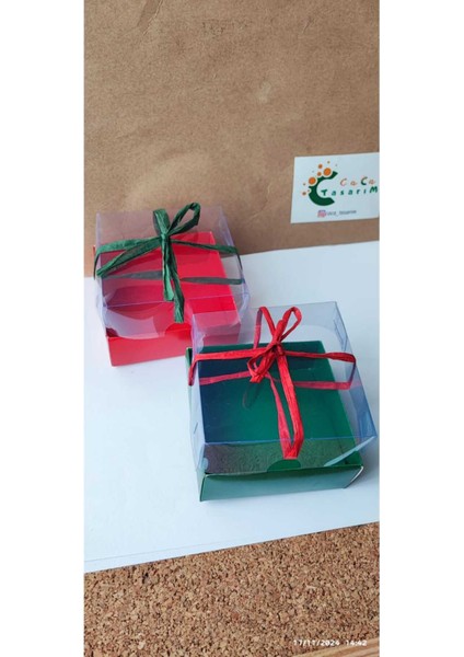 Yılbaşı Temalı Anahtarlık ve Süs Seti, 2'li, Kartlı, Kutulu, Hediyelik modelleri