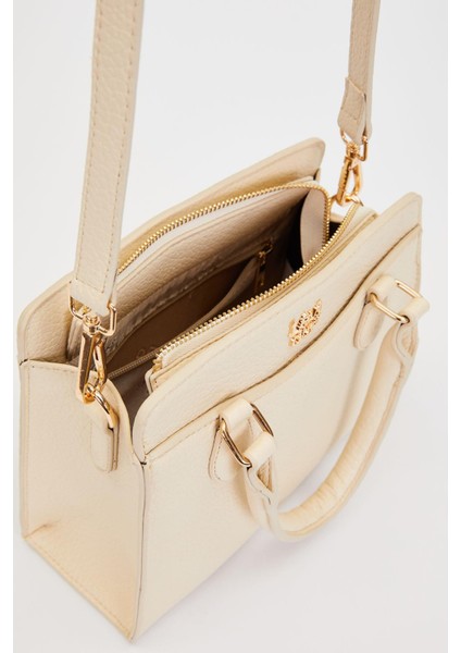 Krem Çift Gözlü Klasik El Çantası modelleri