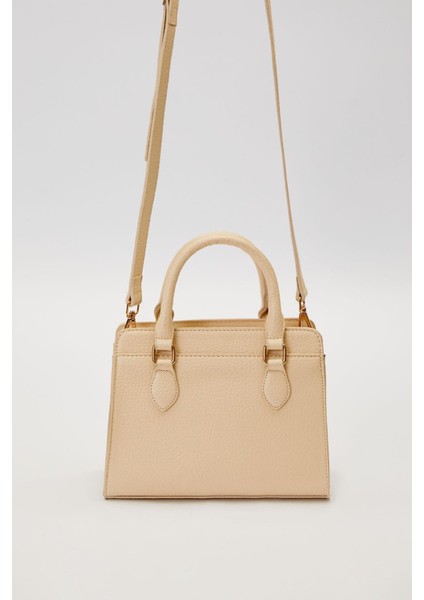 Krem Çift Gözlü Klasik El Çantası fırsatları