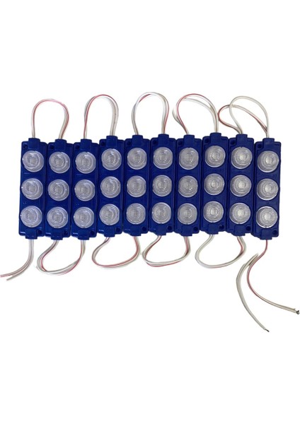Mercekli Modül LED Parmak LED Lamba 12 Volt 1 Adet Mavı fiyatları