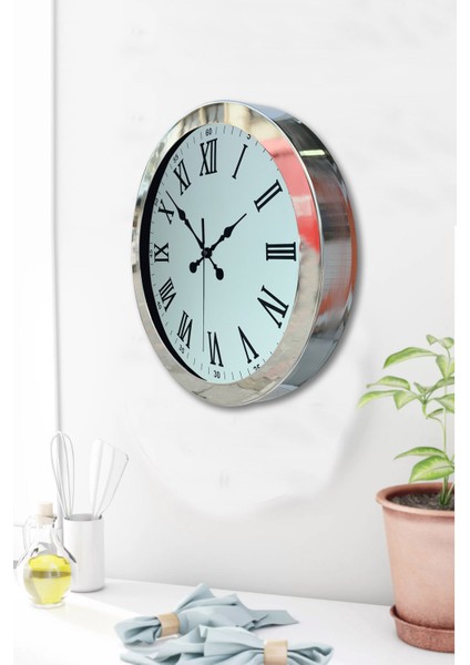 36 cm Krom Elegans Duvar Saati fırsatları