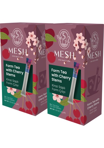 Kiraz Saplı Form Çayı 2 Paket Bir Arada
