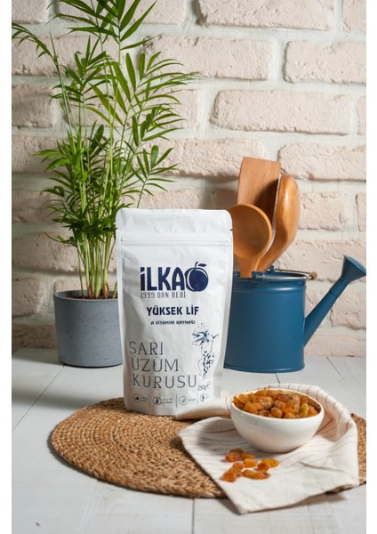 Sarı Üzüm Kurusu 250 g - Yumuşak, Doğal, Tatlı Atıştırmalık | İLKA GIDA