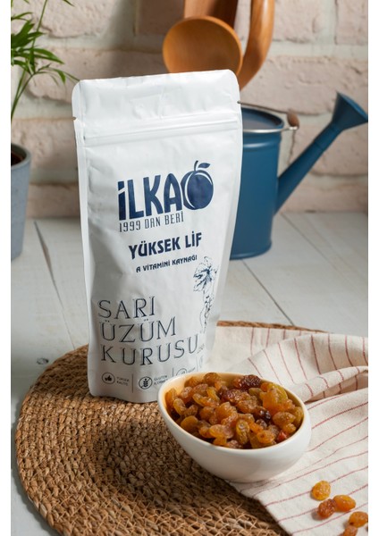 Sarı Üzüm Kurusu 250 g - Yumuşak, Doğal, Tatlı Atıştırmalık | İLKA GIDA fiyatları