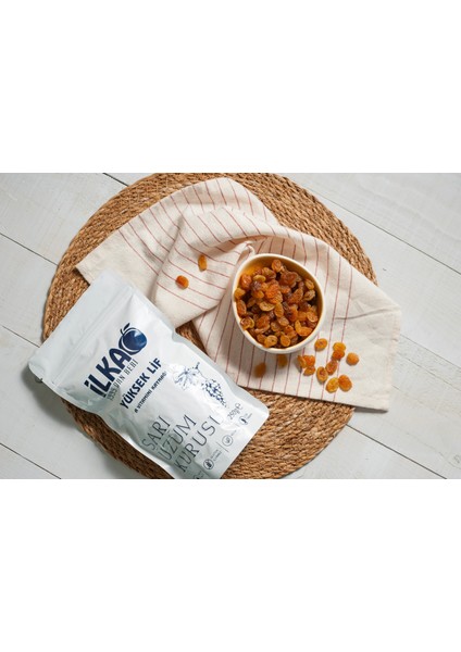Sarı Üzüm Kurusu 250 g - Yumuşak, Doğal, Tatlı Atıştırmalık | İLKA GIDA modelleri