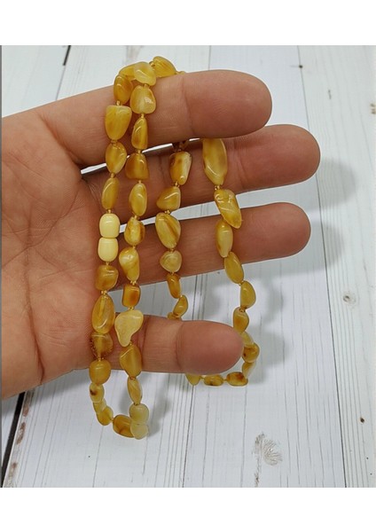 Gerçek Damla Kehribar Kolye Yetişkin Kehribar Kolye