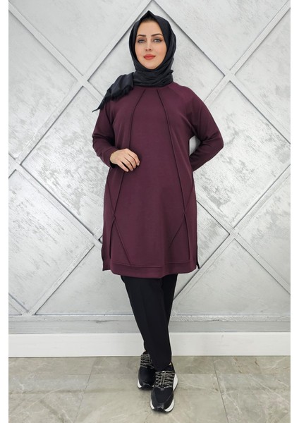 Kadın Nervür Dikim Tesettür Tunik