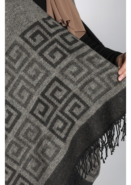 Kadın Geniş Omuz Şal Saçaklı 74*165 cm Standart modelleri