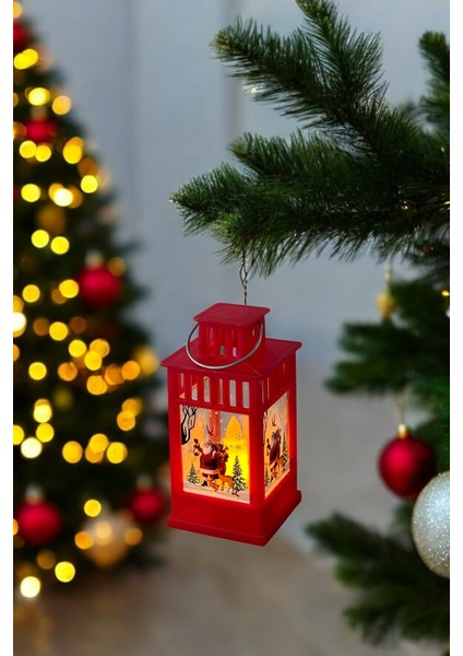 Neşeli Noel Kahve Kupa ve Fener Hediye Seti, Kutulu Yılbaşı Süsleri