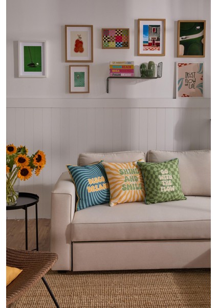 Retro Rhythm 3'lü Kırlent Kılıf Seti fiyatları