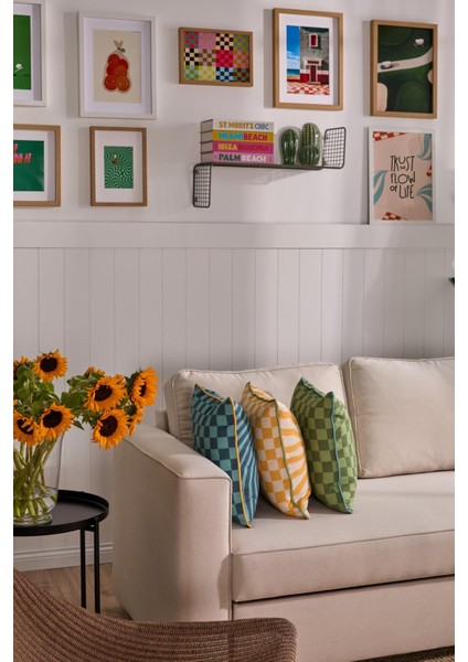 Retro Rhythm 3'lü Kırlent Kılıf Seti modelleri