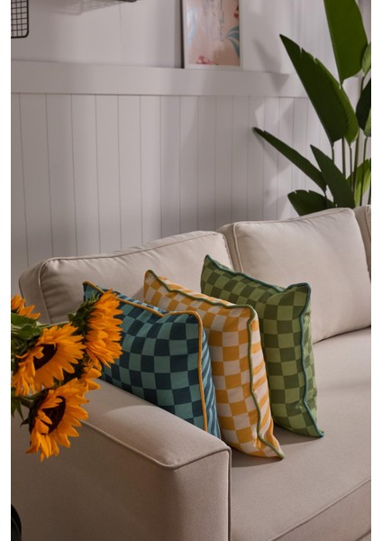 Retro Rhythm 3'lü Kırlent Kılıf Seti fırsatları