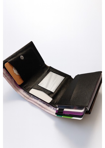 Rfid Özellikli Patlı Mekanizmalı Cüzdan Kartlık -Dokulu Suni Deri fiyatları