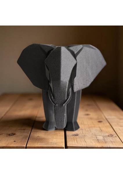 3D Geometrik Fil Biblo – Ev & Ofis Dekorasyonu fiyatları