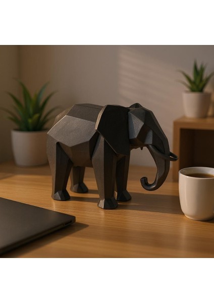 3D Geometrik Fil Biblo – Ev & Ofis Dekorasyonu fırsatları