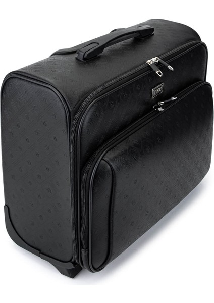 Unisex Suni Deri Siyah Valiz 971 56 Kabın Pılot Valız Sıyah Mng fırsatları