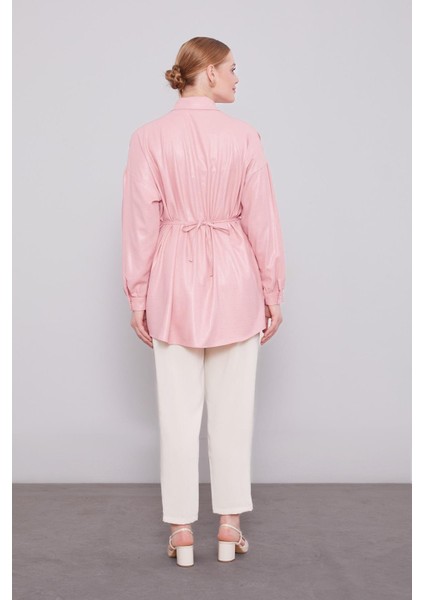 Pudra Omuz Büzgü Detaylı Gömlek fırsatları