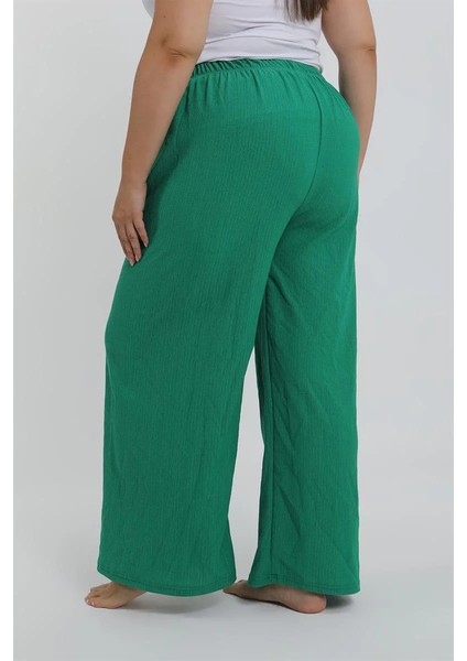 Kadın Büyük Beden Yeşil Rahat Kesim Baggy Tek Alt fırsatları
