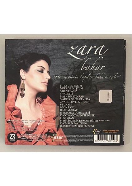 Zara Bahar CD (Orijnal Dönem Baskı Cd) fiyatları