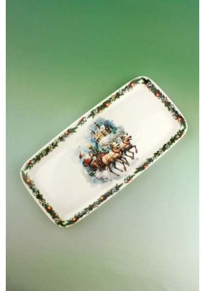 Merry X'mas Porselen Sunum Tabağı/tepsisi fiyatları