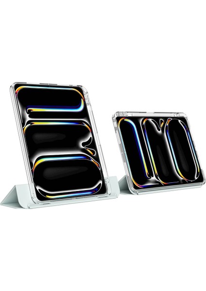 ​​​ iPad Uyumlu Pro 11 2025 M5 Kılıf Magnetik Ayrılabilen Airbagli Zore Sliding Tablet Kılıfı modelleri