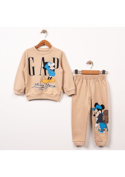 2-5 Yaş Mickey Mouse Baskılı Çocuk Eşofman Takımı | Mevsimlik