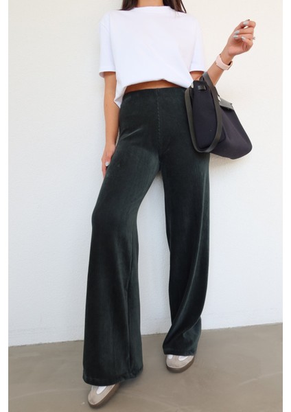 Kendinden Fitilli Kadife Pantolon modelleri