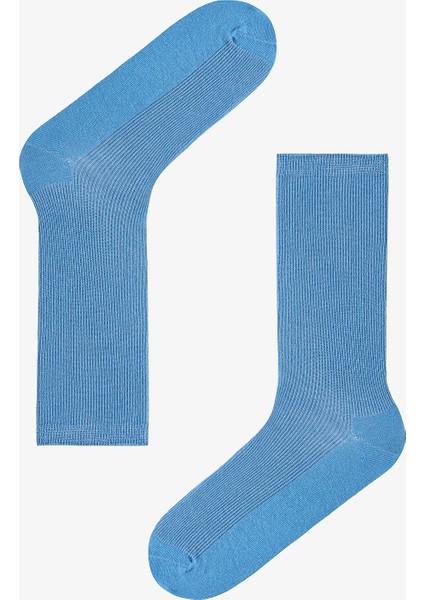 5 Çift Pamuklu Ribli Renkli Soket Çorap modelleri