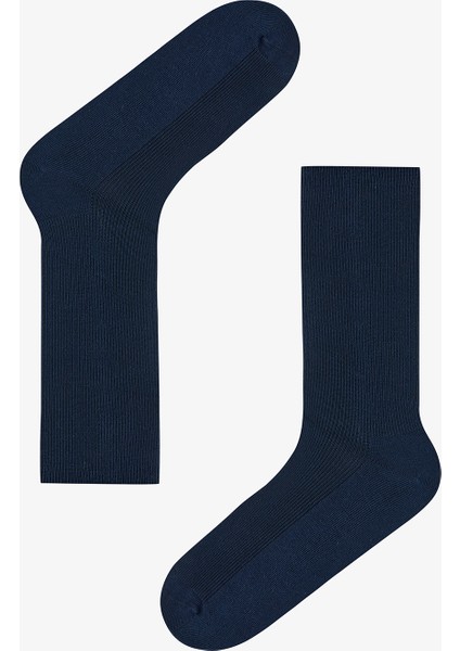 5 Çift Pamuklu Ribli Renkli Soket Çorap