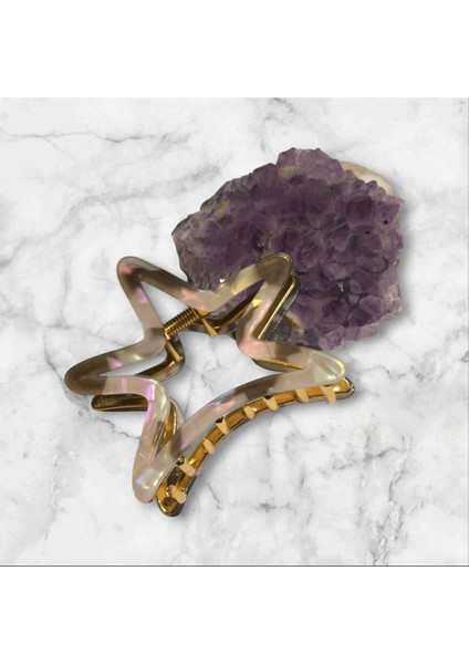 Sedefli Yıldız Kemik Metal Mandal Toka ( BC-1167 ) fiyatları