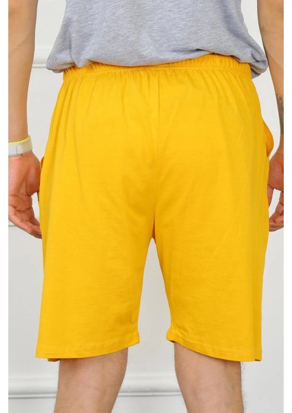 Erkek Pamuk Sarı Şort fırsatları