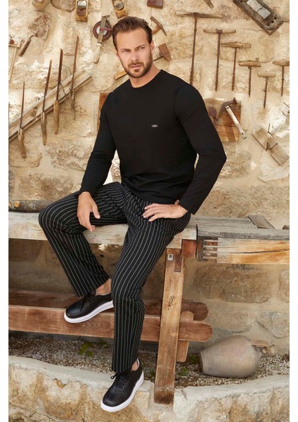 Erkek Aydoğan Jakar Uzun Kol Pijama Takımı 3375 SIYAH02 fiyatları