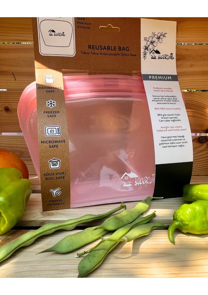 Düz Tabanlı Dik Duran Harım Pack - 1300 ml