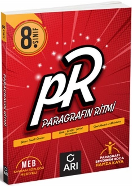 8. Sınıf MEB Soru Tipleriyle Paragrafın Ritmi Arı Yayınları modelleri