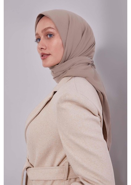 K.bej Pamuklu Cazz Kare Eşarp modelleri