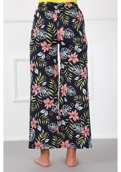 Bayan Penye Bol Paça Pantolon Lacivert fırsatları