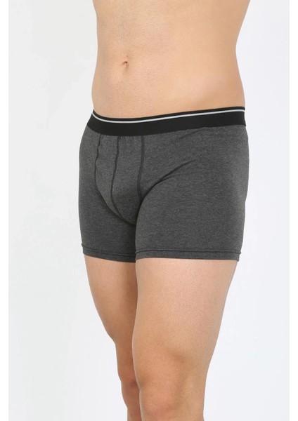Erkek Pamuk Likralı Boxer Antrasit modelleri