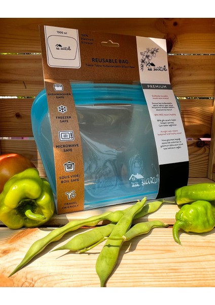 Düz Tabanlı Dik Duran Harım Pack - 1300 ml