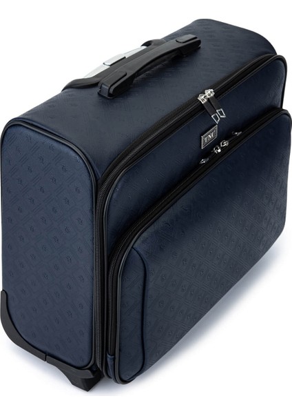 Unisex Suni Deri Lacivert Valiz 971 56 Kabın Pılot Valız Lacı Mng fırsatları